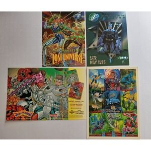 Vintage Mixed 1990's  Large Super Hero Prom‎ Cards